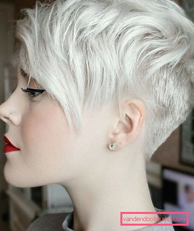 pixie прическа снимки блондинка