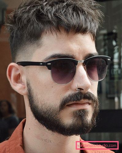 Мъжки прически с брада - снимки на къси и дълги прически